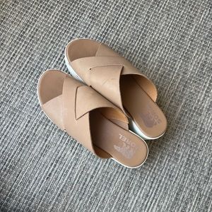 Sorel platform sandal